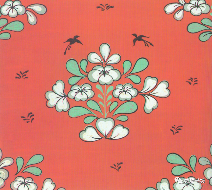 莫高窟第197窟彩塑观音菩萨上衣图案