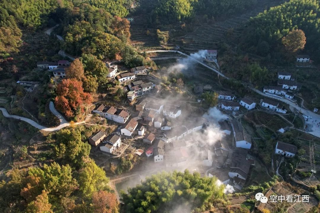 瞰江西浮梁乡村醉美秋色 色彩斑斓如画卷(图)凤凰网江西_凤凰网