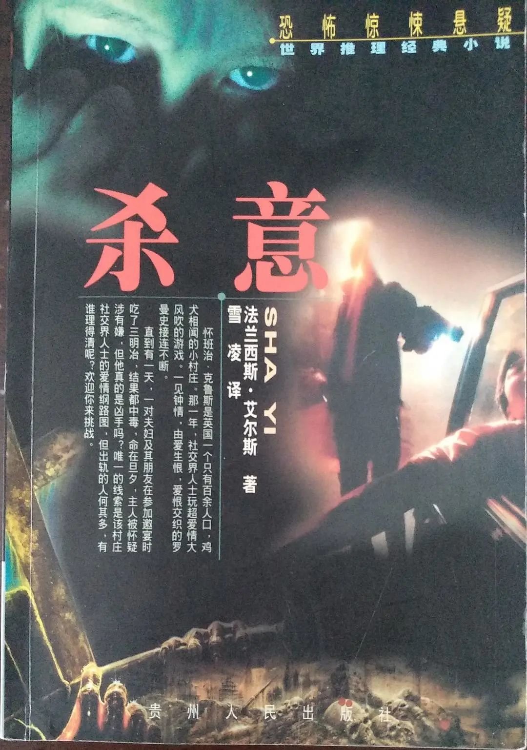 《杀意》，艾尔斯著，贵州人民出版社2000年。