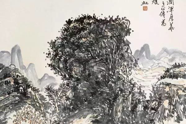 黄宾虹山水画中“点法”的意趣_凤凰网