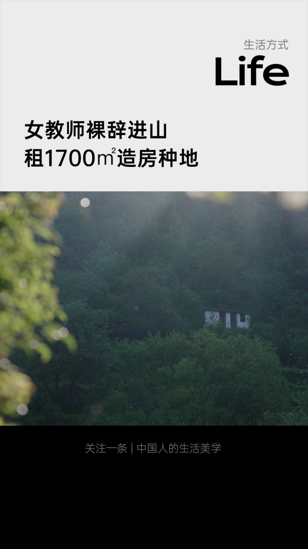 女教师裸辞进山，自耕自食7年，引来100多户新村民 #生活方式 #生活记录