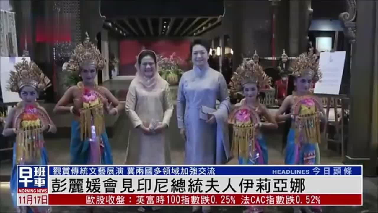 彭丽媛会见印尼总统夫人伊莉亚娜