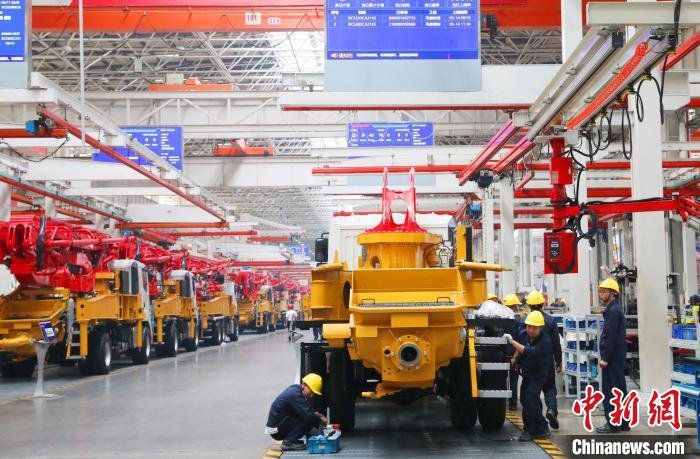 三一重工长沙18号工厂入选全球制造业领域灯塔工厂名单。　蒋炼 　摄