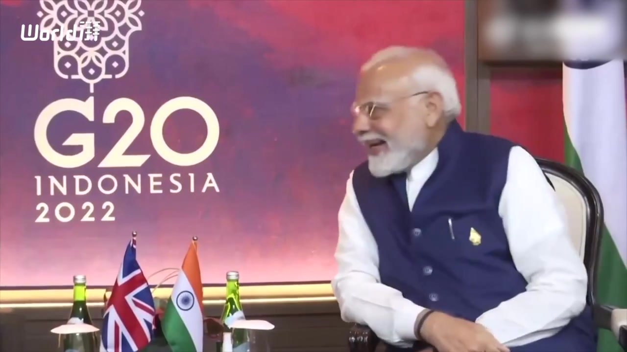 英国首相苏纳克同印度总理莫迪举行会晤