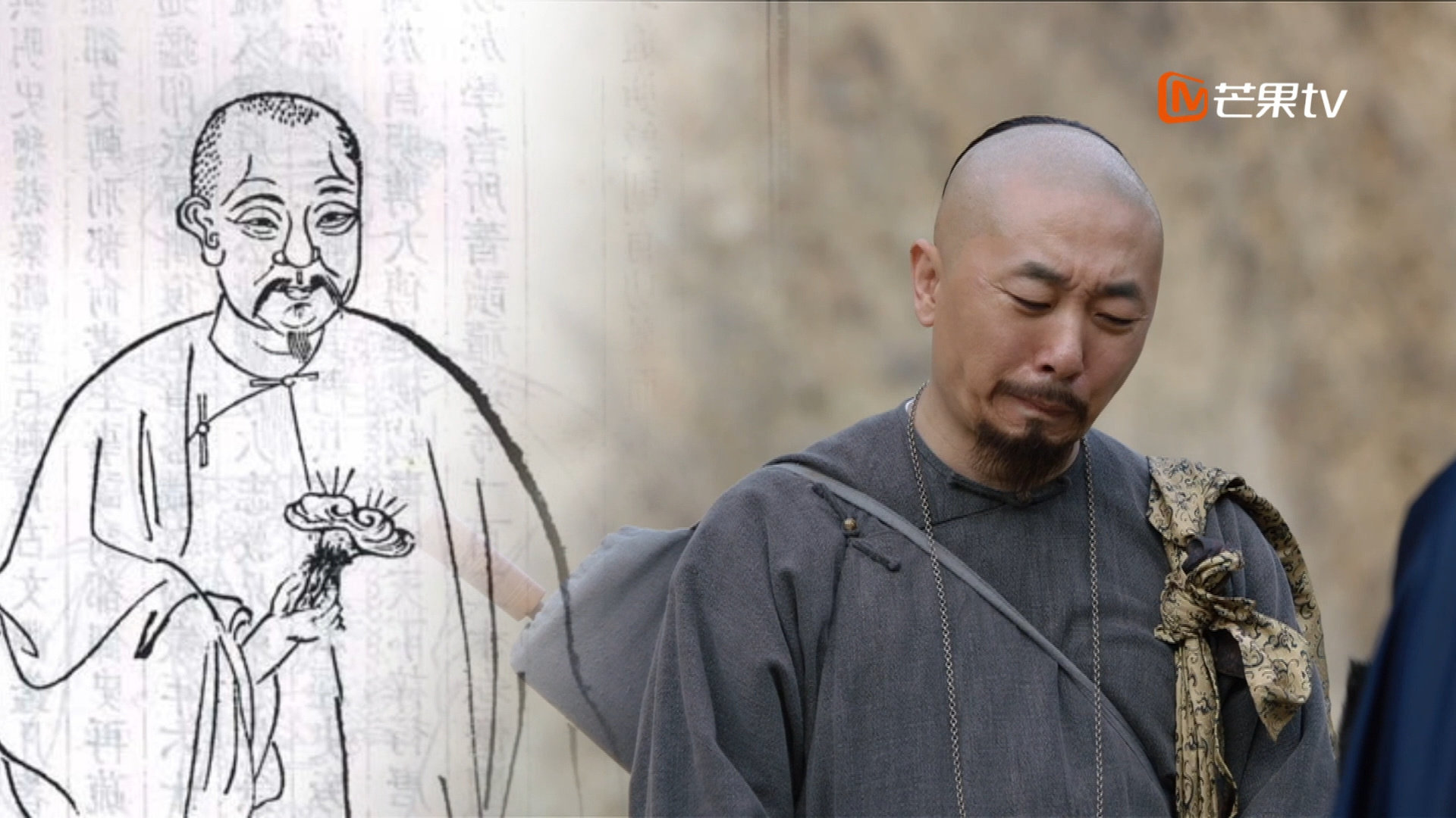 徐乾学画像和演员造型对比。