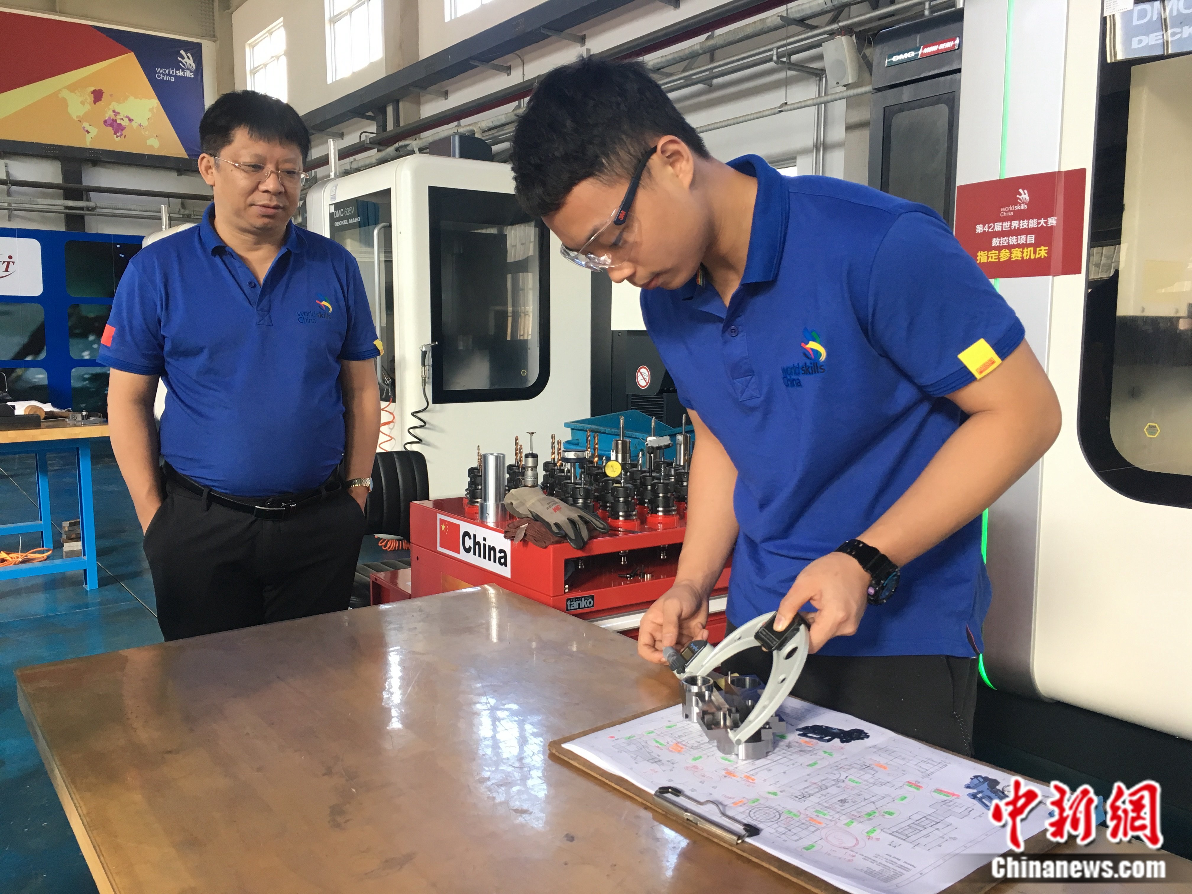 杨登辉在集训中。受访者供图