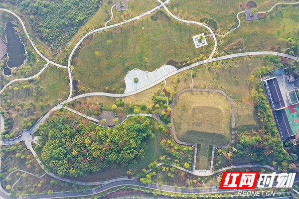 俯瞰汉长沙国考古遗址公园。