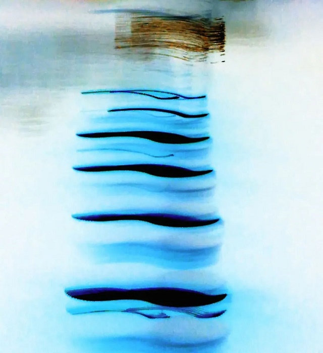 于秋里参展作品《臆象&middot;递弱代偿》（布面油彩）