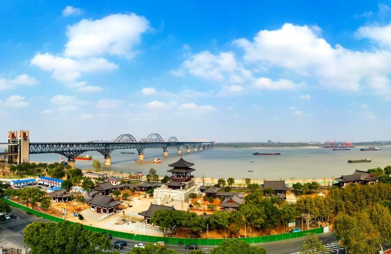 长江国家文化公园（九江段）紧张施工中（图）