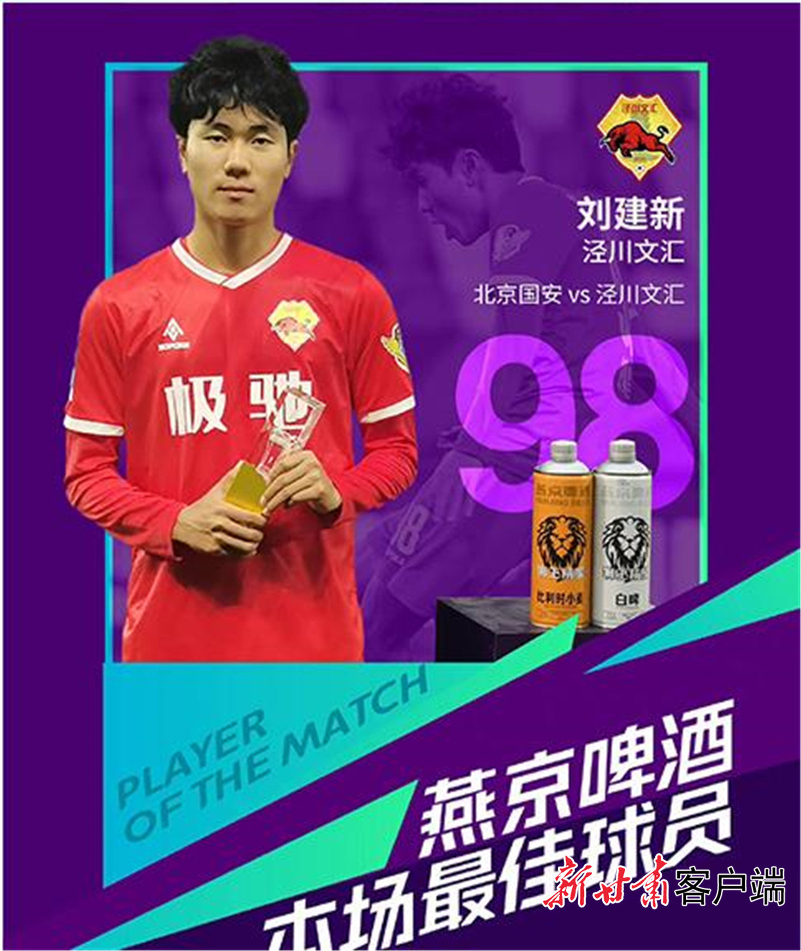 刘建新获本场最佳球员
