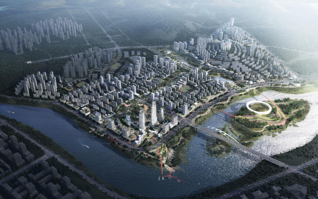 四川省达州市铜锣湾城市设计案例(未嗯<重庆>建筑规划设计有限公司设计)