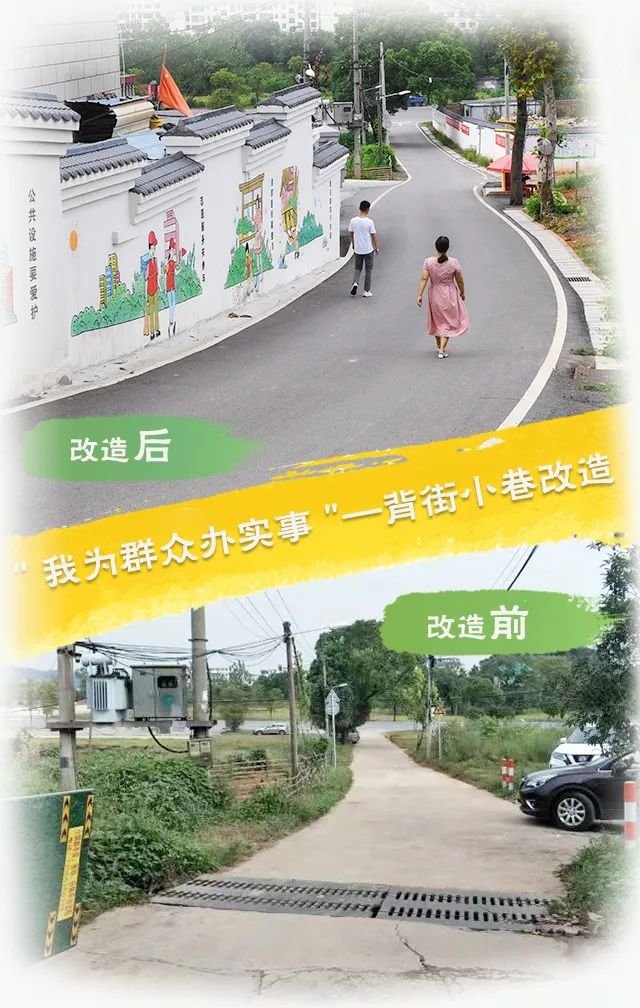 新康府街道丁家台社区小康路改造前后对比