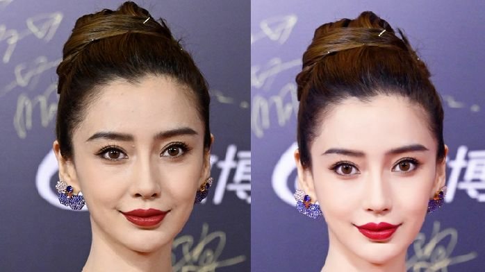 从红毯生图看女星P图前后差距：张萌宛若变脸，郁可唯生图瑕疵多_凤凰网