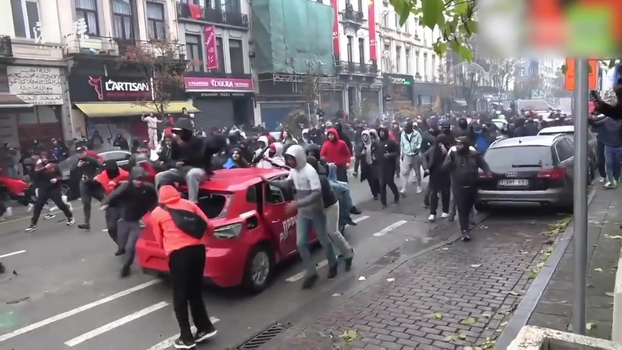 <em>摩洛哥</em>球迷在比利时首都制造骚乱