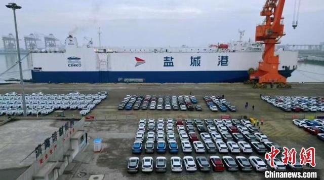 即将开往南非的“和顺号”。　滨海县委宣传部供图