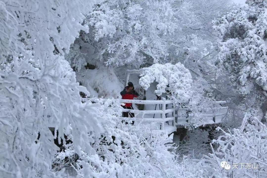 尧山雪景（照片由景区提供）