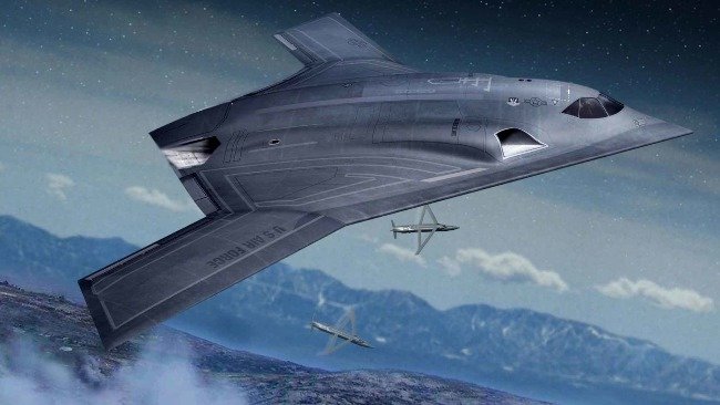 2014年美军提出的“远程打击轰炸机”概念的想象图
