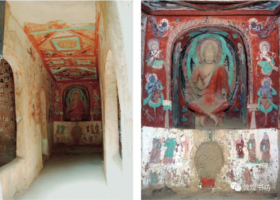 第268窟 正壁龛内 交脚佛