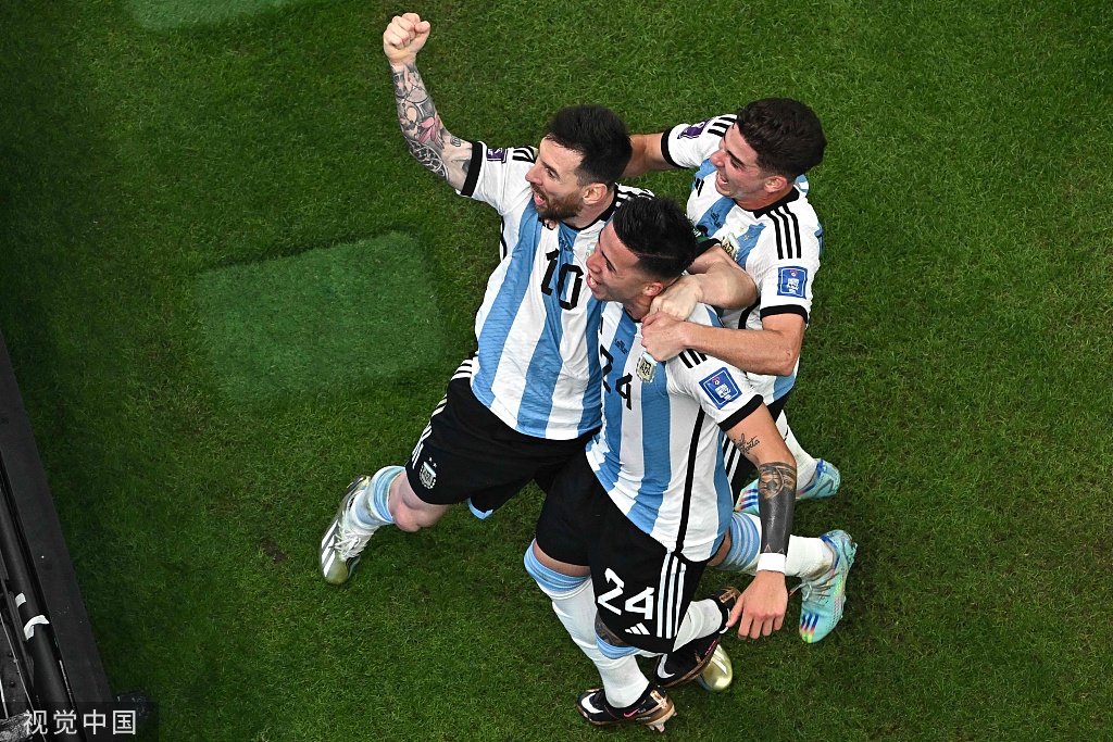 阿根廷队终于卸下了重压。