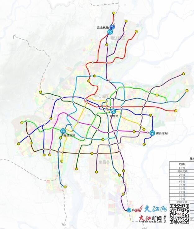 南昌第二轮城市轨道交通线网规划出炉5号线终成环线
