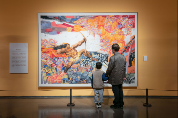 “开天辟地——中华创世神话文艺创作与文化传播工程”成果展现场