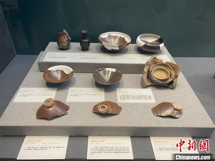 窑址中出土的酱釉瓷器 童笑雨 摄
