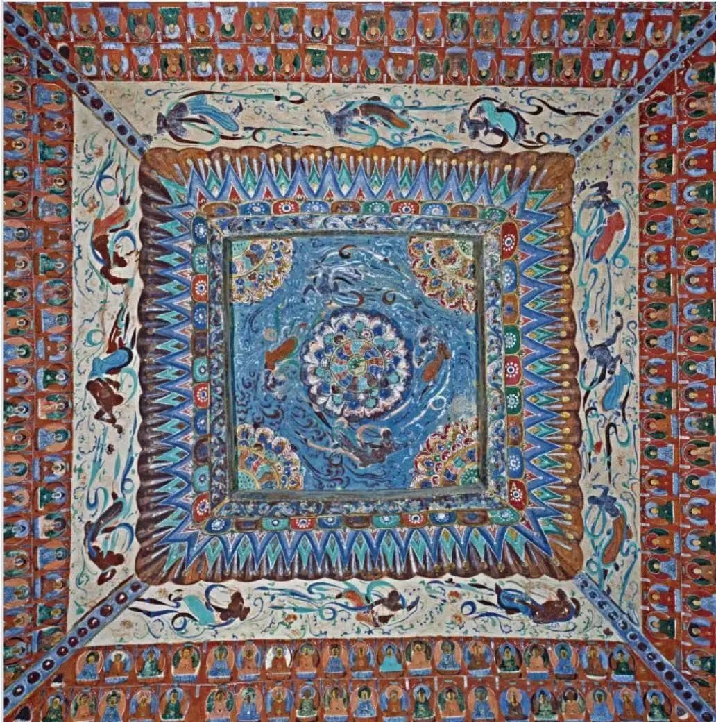 初唐时期 敦煌329窟局部