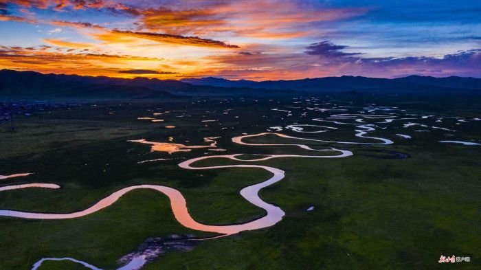 阿万仓湿地波光粼粼