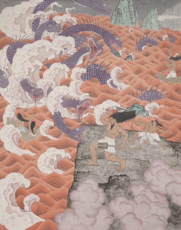 苏涛《禹伏相柳》