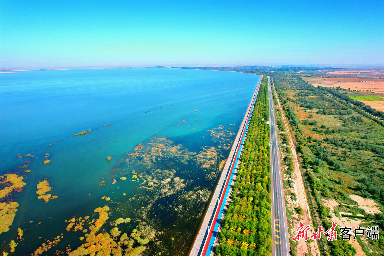 红崖山水库是亚洲最大的沙漠水库,是民勤县唯一的地表水调蓄工程.