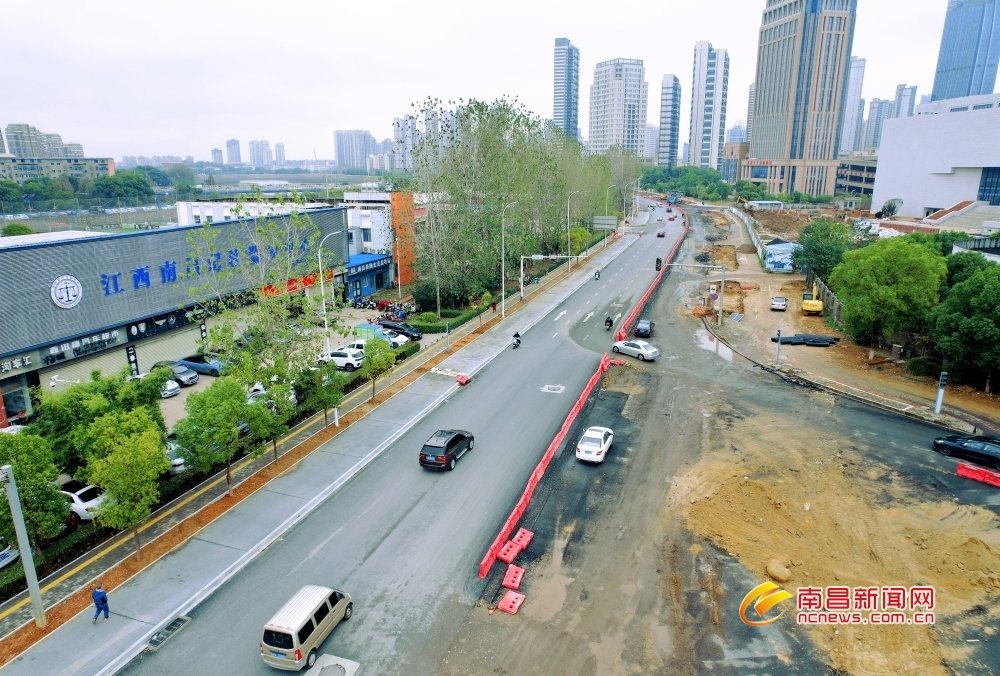南昌碟子湖大道提升改造春节前全面完工（图）