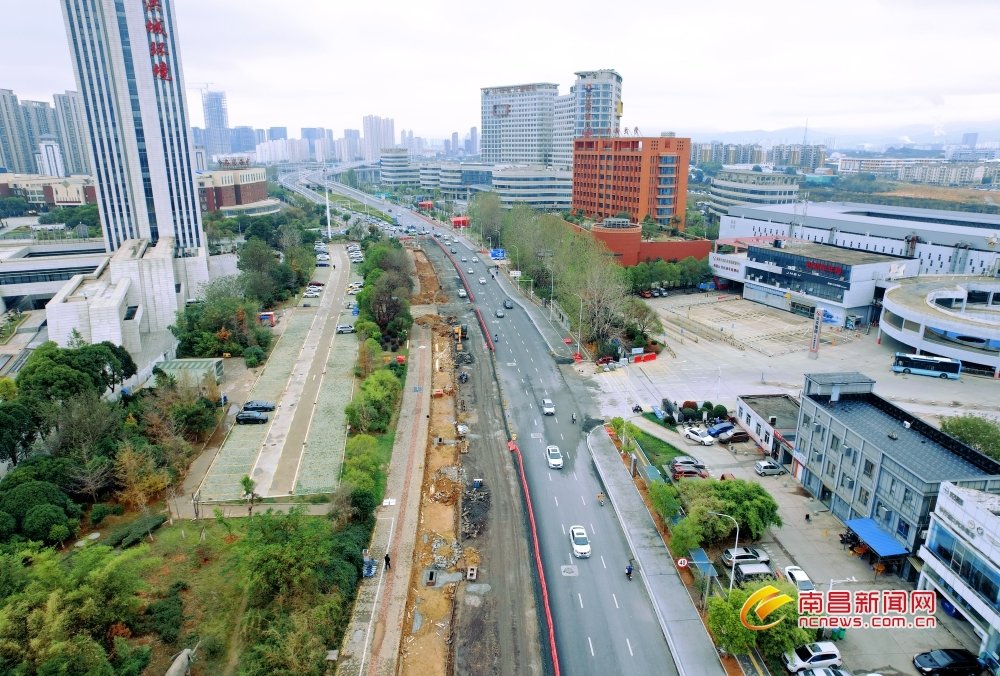 南昌碟子湖大道提升改造春节前全面完工（图）
