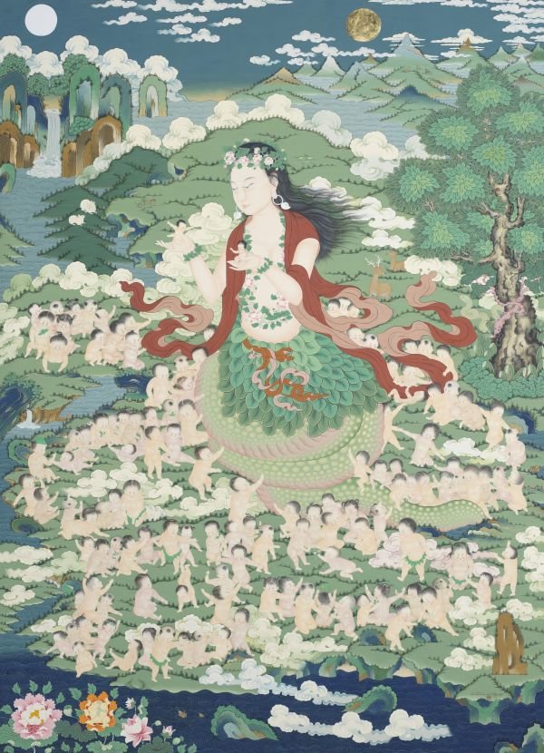 边次《女娲造人》