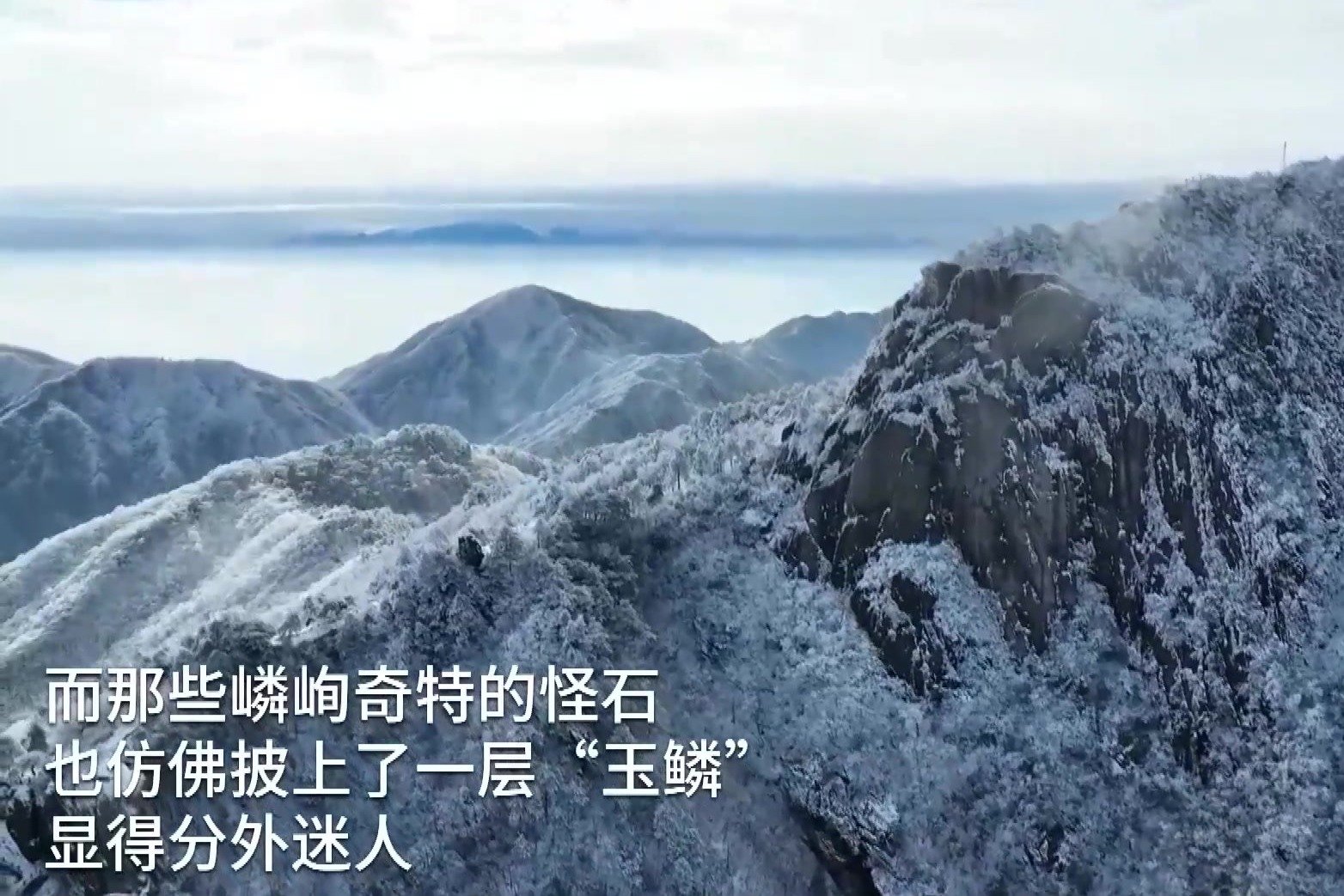 雪后九华山：“粉妆玉砌”宛如童话世界