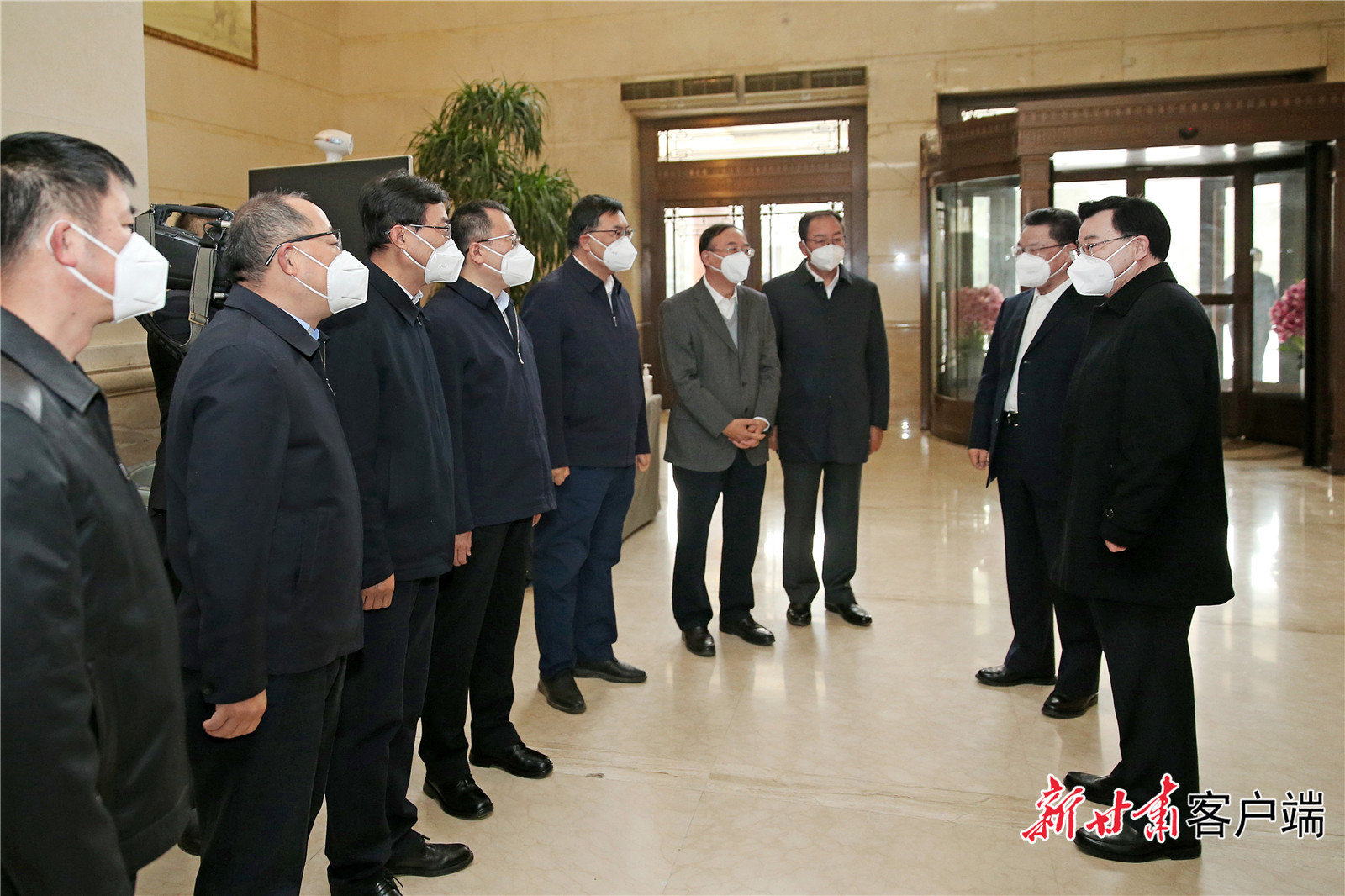 12月12日，省委书记胡昌升先后到省政府、省人大常委会、省政协机关调研。新甘肃&middot;甘肃日报记者 田蹊