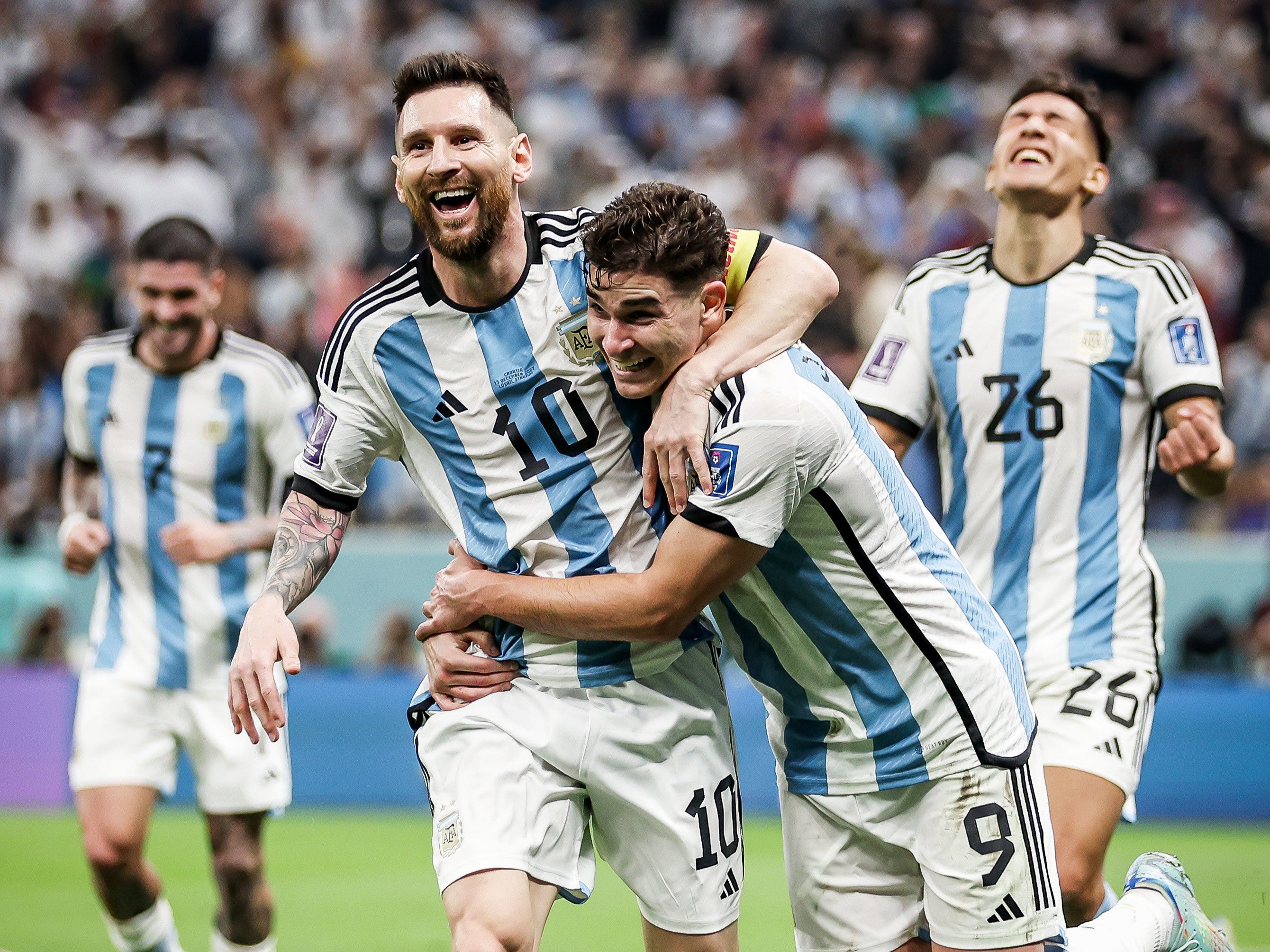 阿根廷3-0克罗地亚进决赛！梅西刷爆多项纪录 一数据已封王