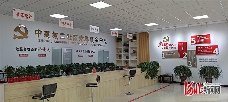 图２：唐山市丰润区太平路街道中建城二社区党群服务中心。通讯员郝学摄.jpg