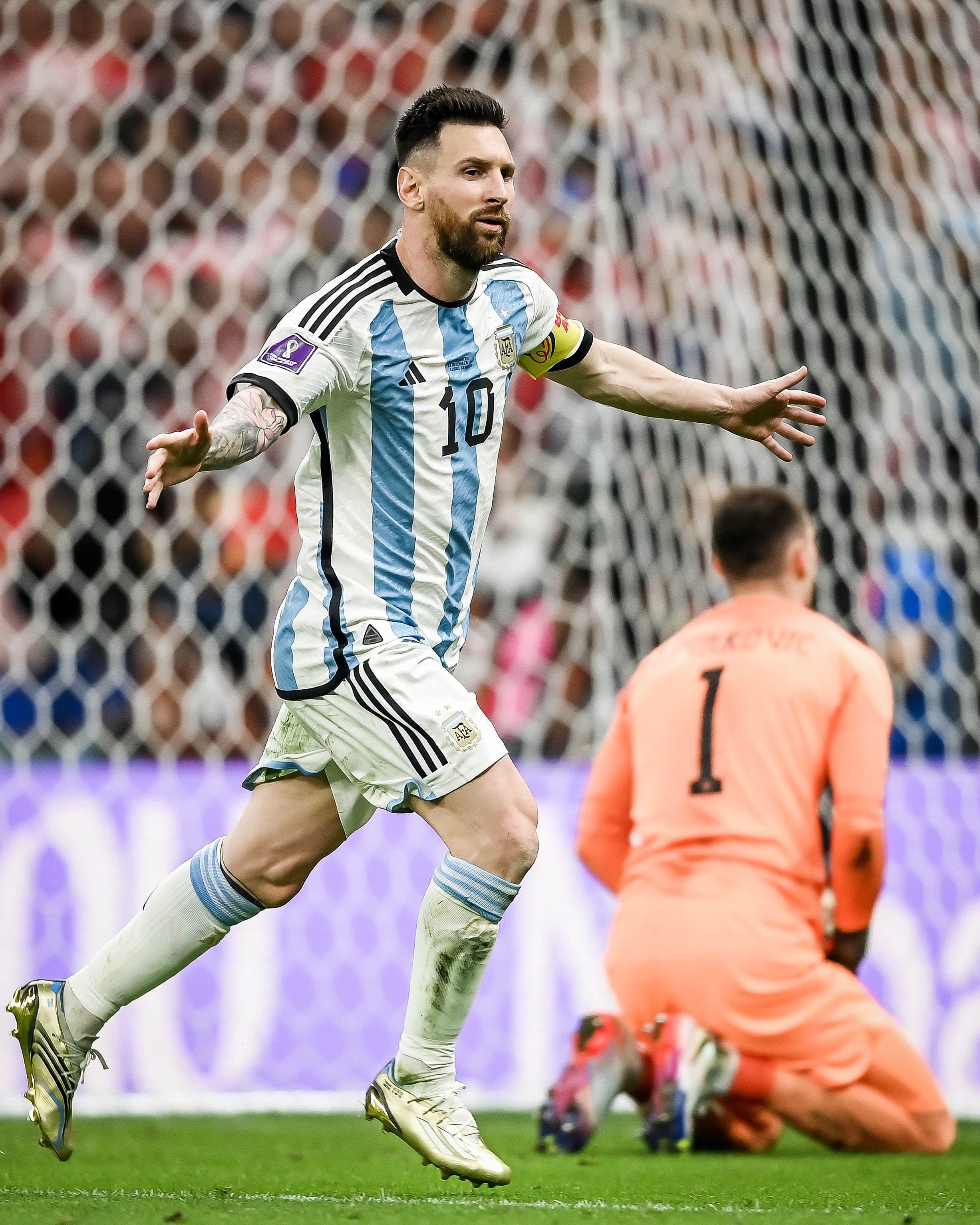阿根廷3-0克罗地亚进决赛！梅西刷爆多项纪录 一数据已封王