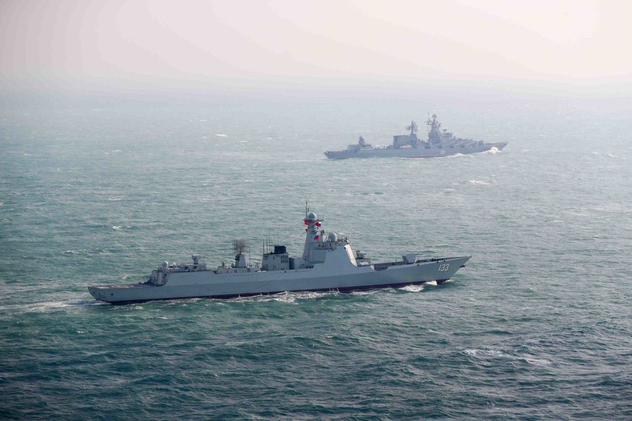 中俄“海上联合-2022”联合军事演习开幕
