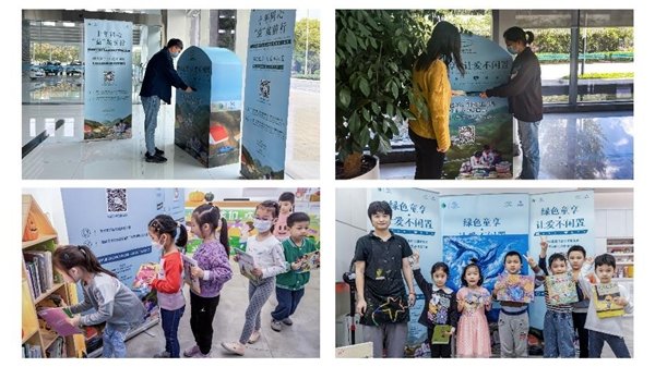 ▲来自全国各地的爱心人士踊跃捐献童书,一起“让爱不闲置”