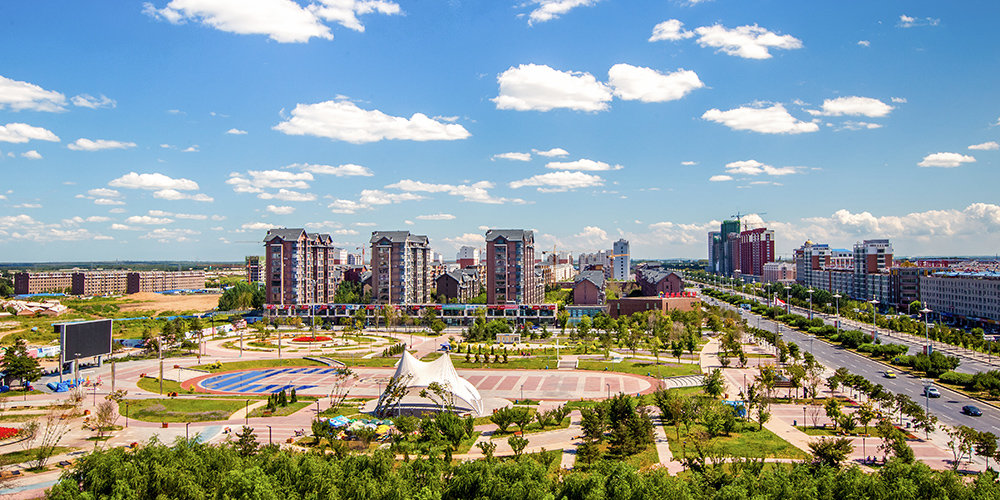 松原市奥林匹克广场。（松原市委宣传部供图）