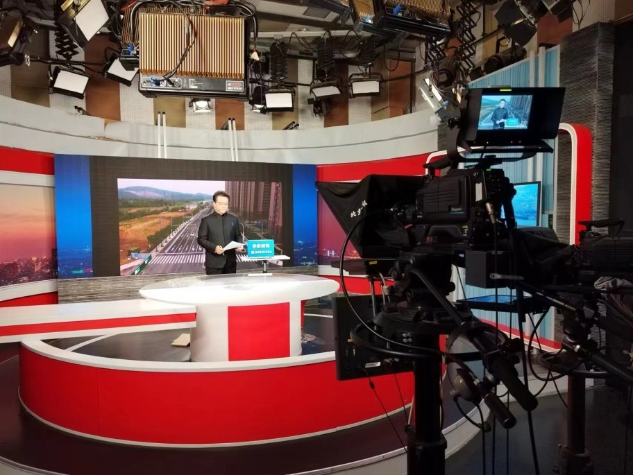 《法治现场》录制现场.