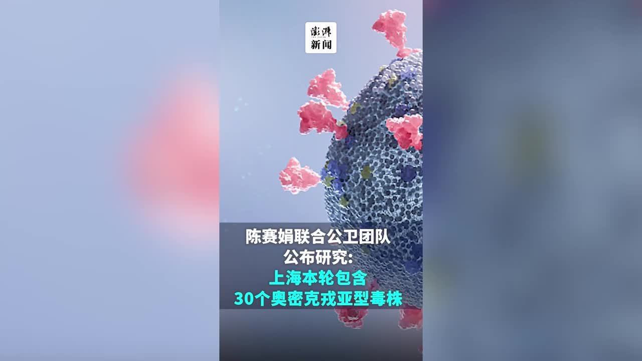 陈赛娟联合范小红团队：上海本轮包含30个奥密克戎亚型毒株
