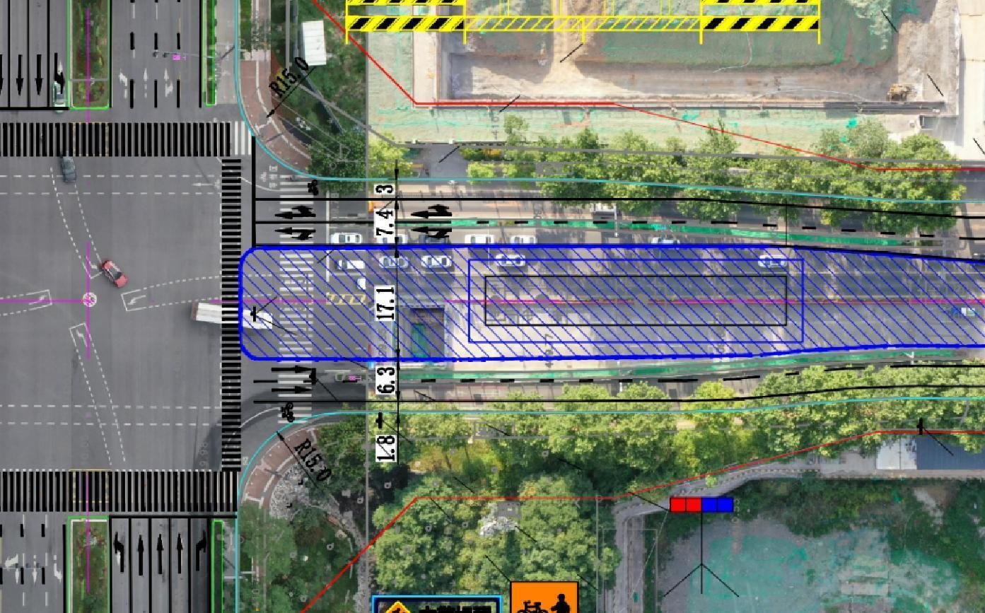 丈八四路（锦业路—锦业一路）围挡示意图