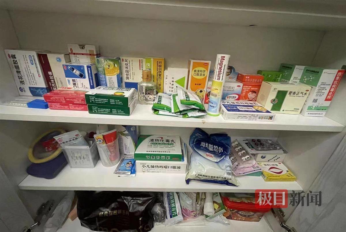 贺安的家庭“药架”(受访者供图)