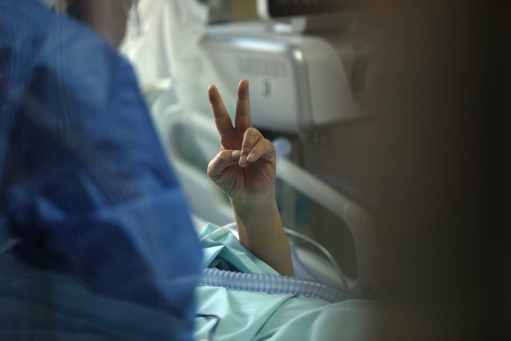 北京重症病房。图片来源:人民日报健康客户端