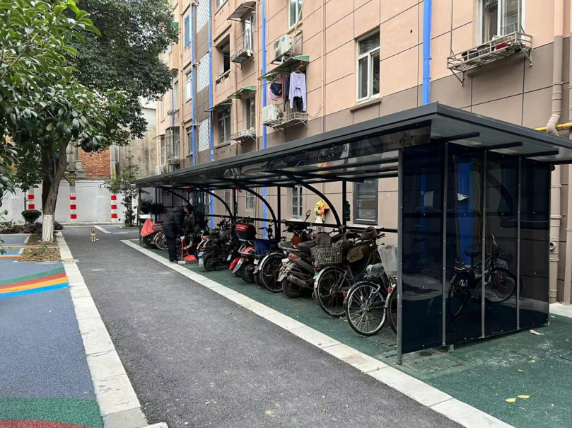 车棚改造后