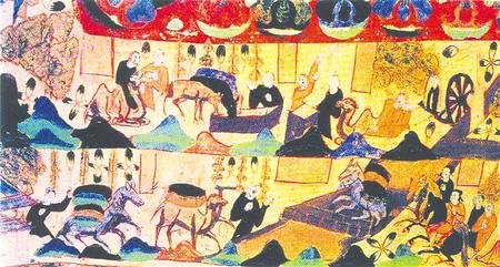 敦煌壁画上河西走廊各民族进行贸易的场景