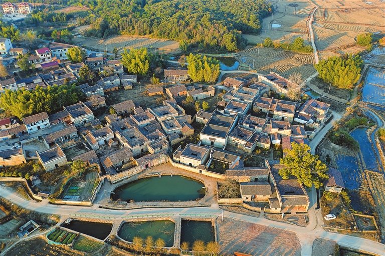 金溪县合市镇全坊村：古村冬韵 静美如画（图）