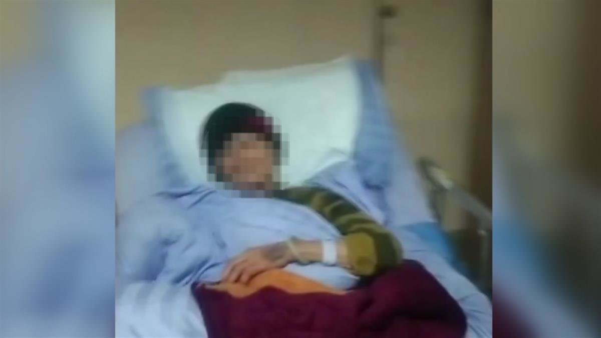 还在住院的尹婆婆(图片来源:广西新闻频道)